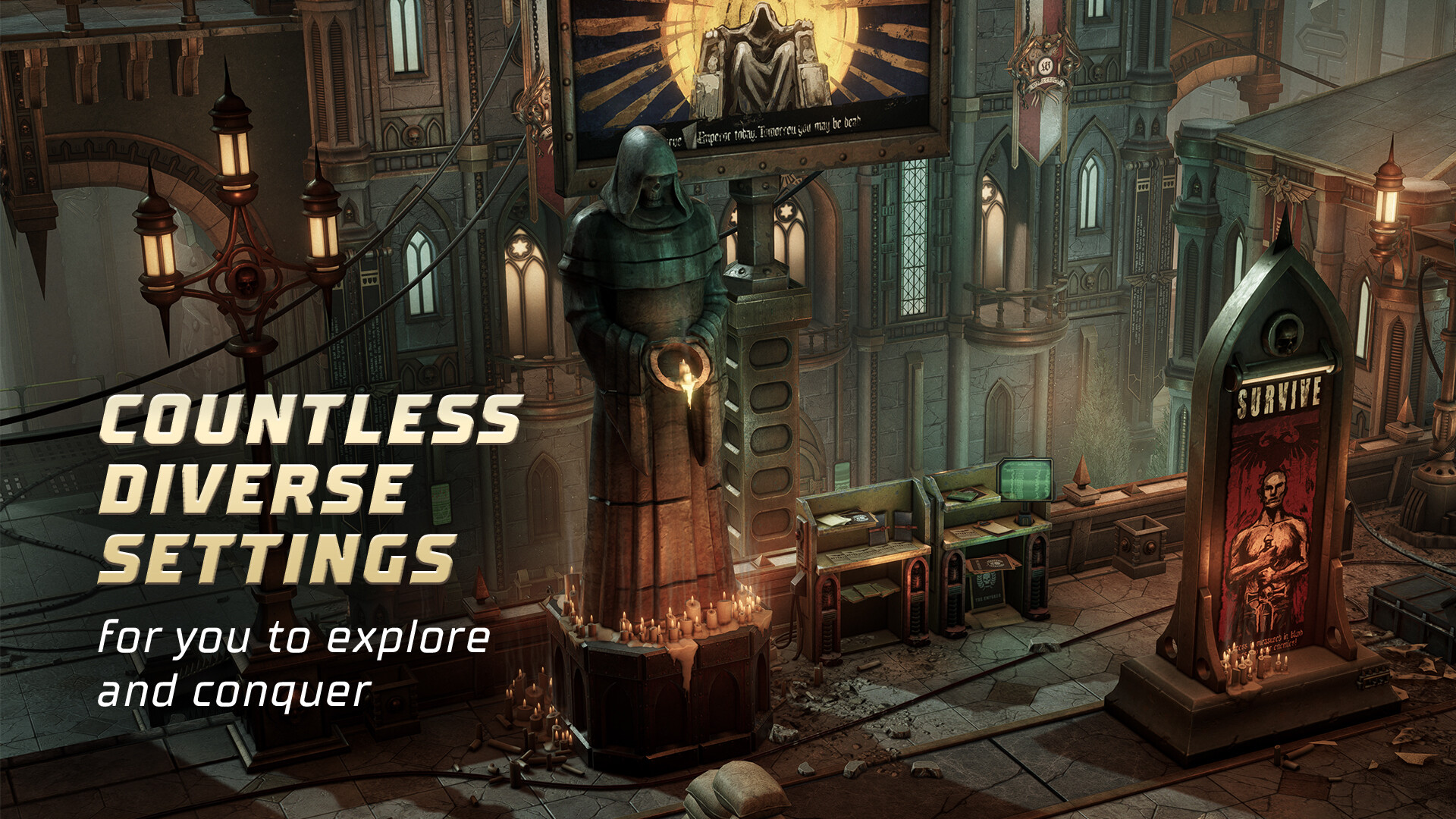 Warhammer 40,000: Rogue Trader — official gallery illustration of a base-game environment.